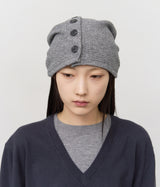 (W) Turtle Button Beanie