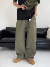 LO Vien Pintuck Half-Banding Semi Wide Pants (4C)