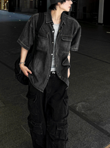 Ash Gray Denim Jacket