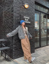 ブリットプリーツピンタックバルーンパンツ