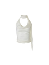 Scarf halter top (Cream)