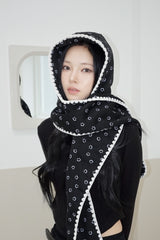 Smile quilted hat muffler