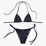 Zoe triangle bikini - wild stripes [micro]
