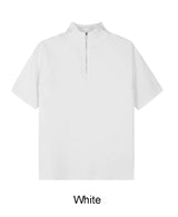 Ferrer Ribbed Half Zip-Up Short Sleeve Tee
