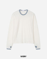 Lav Crop Contrast Knit