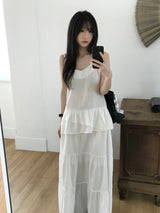 Checkered Long Skirt (2color)