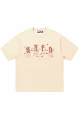 グラディエントニットパッチTシャツ