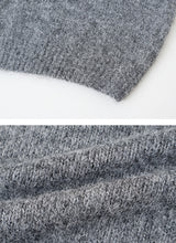 アメリ―レザーパッチヘンリーネックニット (5color)
