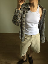 Summer Gauze Check Shirt (2color)