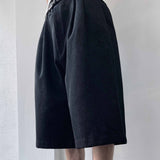A-Line Silhouette High-Street Twill Shorts