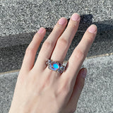 8 gemstone Ring