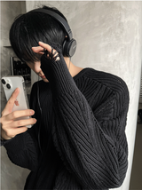 ステッピングケーブルダメージニット