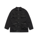 25SS OVRERSIZE FOUR POCKET WORK JACKET BLACK