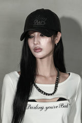 DYB レザーボールキャップ #ブラック
