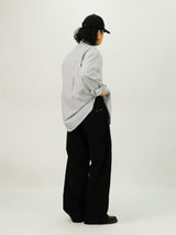 ST Basic Oxford Overfit Stripe Shirts