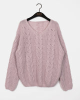 Wittle alpaca twisted V-neck knitwear