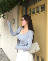 [MADE/set item] Punching, lace camisole + cardigan set