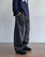 Mob Pintuck denim pants 2C