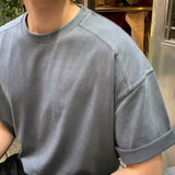 LMN スーピマコットンピグメントオーバーサイズフィット半袖Tシャツ (8 colors)