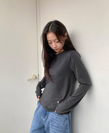 26SS★ [BAONHAUS] Ringchi Layered Span Round T-Shirt
