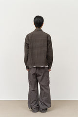Mark Cropped Checked Shirt (3color)