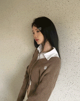 STITCH WOOL KNIT CROP CARDIGAN