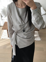 Matt drape blouse