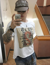 No.1798 F crop cutting half T (3color)