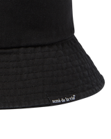 25FW BASIC LOGO BUCKET HAT BLACK