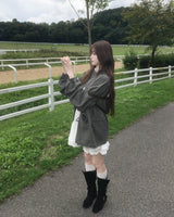 ウォッシング ショート ピグメント ジャケット