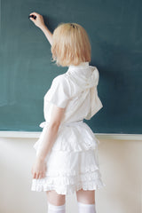 apron frill skirt