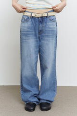 Fill Washed Wide Denim