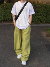 Pink light green pants pastel cotton balloon pants 3C