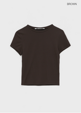 [MADE] ダビパテンセルラウンド半袖Tシャツ (Tencel 92%)