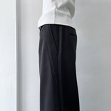 Bias Panel Wide Trousers