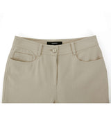 Stripe Bootcut Pants _ BEIGE