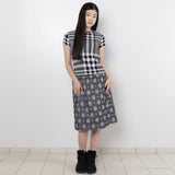 Poket Layered Skirt - Dot White