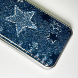 Faded Denim Stardust Phone Case Blue Indigo (SV_Epoxy)