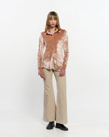 Stripe Bootcut Pants _ BEIGE