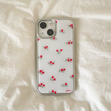 melody rose silver epoxy phone case
