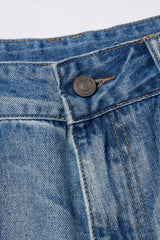 Distressed Washed Jeans