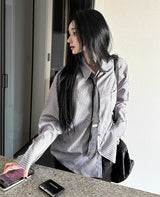 Silk Stripe Classic Shirt