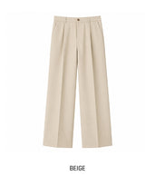 Port One Tuck Bio Cotton Slacks
