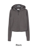 Arun Stripe Hood Long Sleeve T-shirt