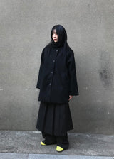  PLEATS WRAP BUTTON SKIRT