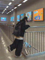 ソフフロントバルーン斜めカーゴパンツ