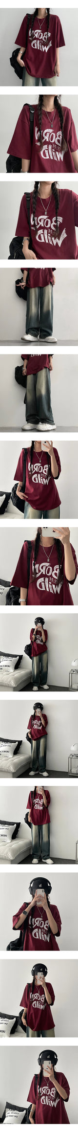 Two-bee short-sleeved T-shirt