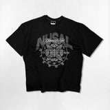 Circle Grunge Over-fit T-Shirts - 4COLOR