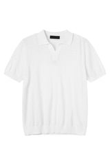 Textured V-Neck Lightweight Tee