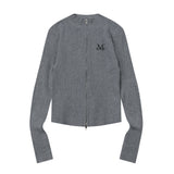  ORCHID CROP KNIT ZIP-UP (7COLOR)